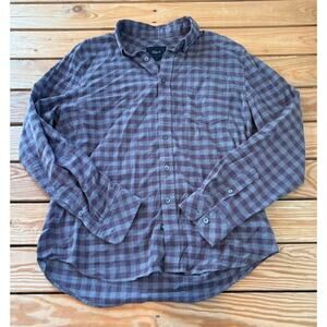 Rails Women’s M Check Button Up Shirt Size S Grey AA
